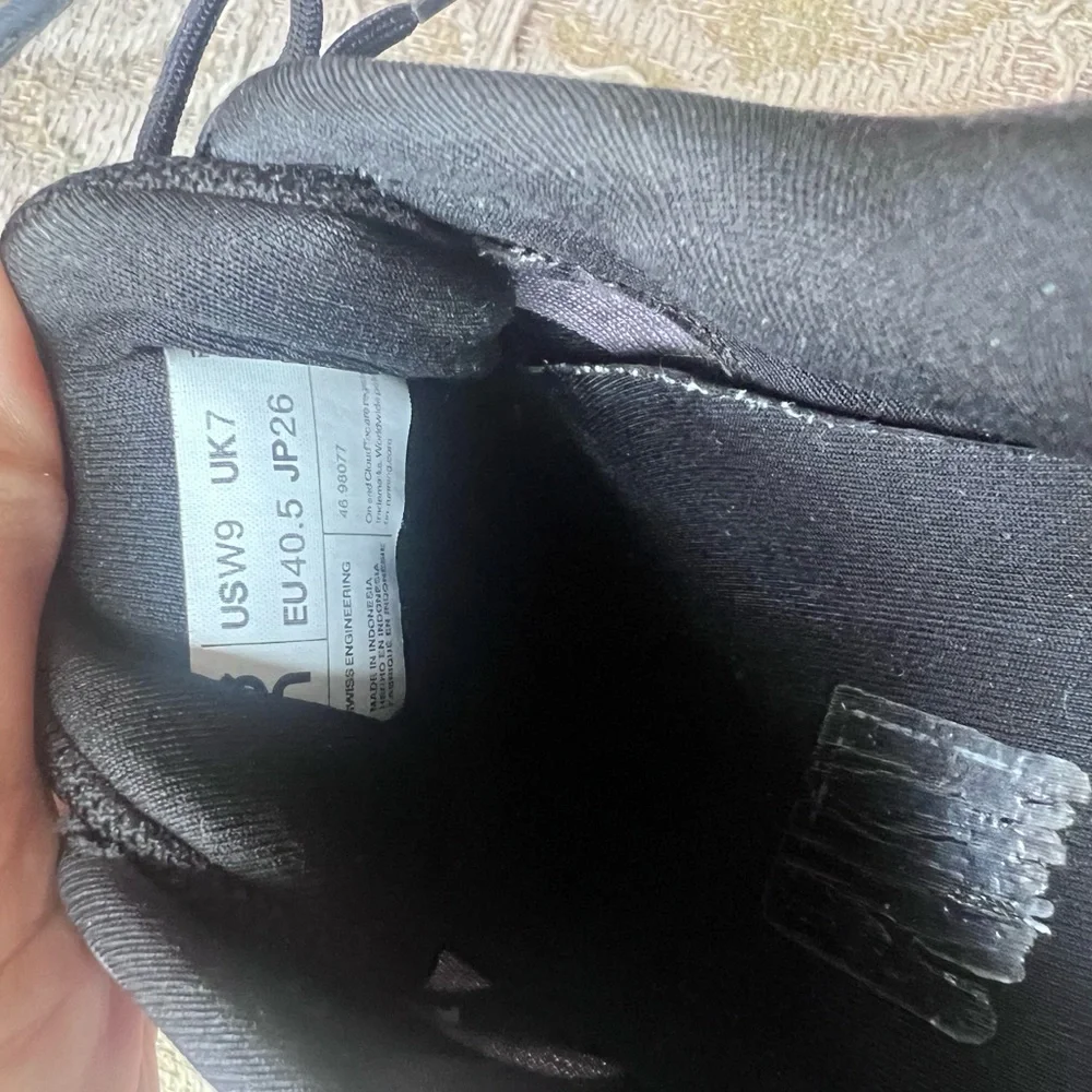 On Running Women’s Cloudrunner Black and Purple Sneakers - Picture 6 of 7